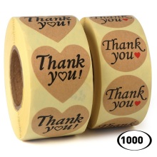 Customized Logo Label Thank You Adhesive Stickers
