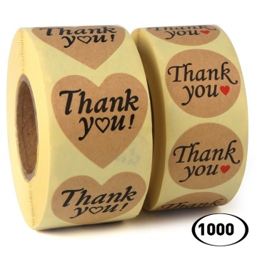 Customized Logo Label Thank You Adhesive Stickers