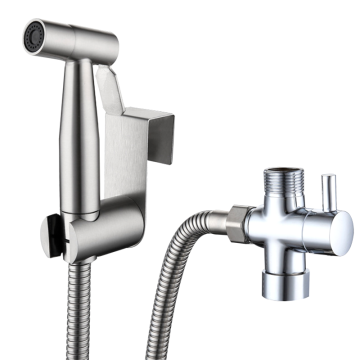 Stainless Steel Handheld Bathroom Sprayer Set - Wall-Mounted Toilet Bidet Shattaf