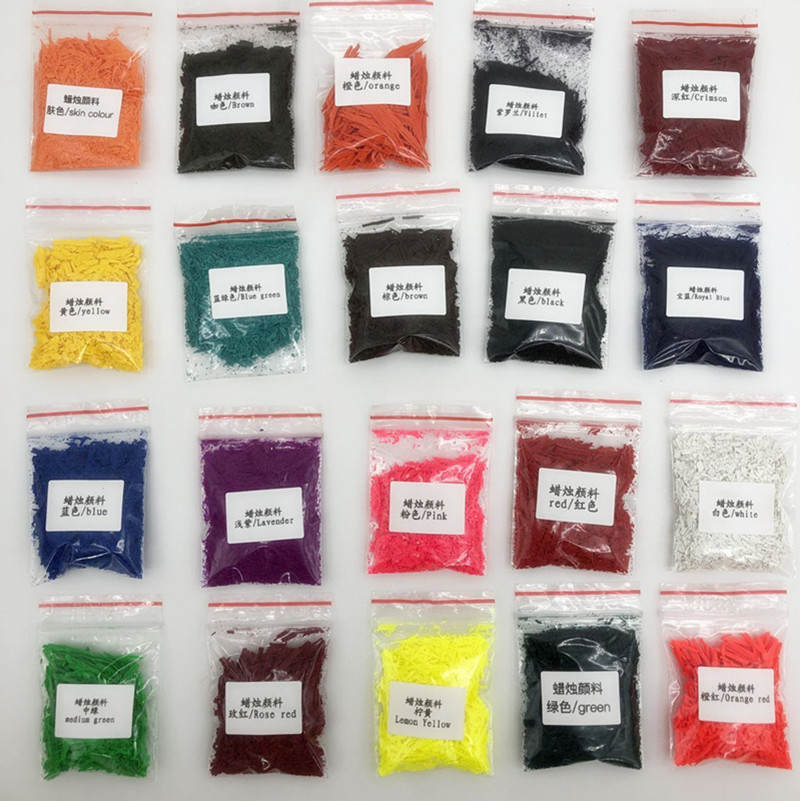 Шматкі свечкі з воску фарбавальніка для парафінавага воску