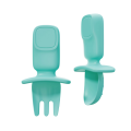 Utensili per bambini con manico in silicone 100%