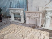 Sandstone fireplace frame