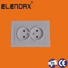 Elendax F1000 Series 2 Gang Wall Socket
