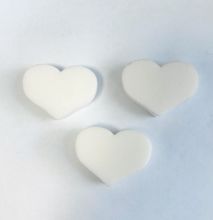 100/180 Grit Heart-Shaped Nail File Buffer Block for Manicure Tools