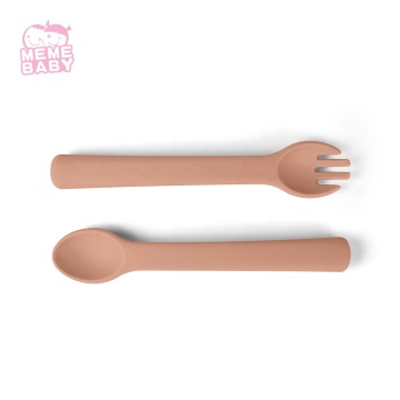 Baby Silicone Toddlers Spoon Fork Set