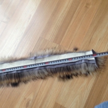 Pretty Natural Long Fur Leather Jackets with Fur Collars for Women