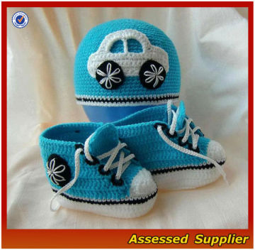 Baby Cute Crochet Shoe Socks/Blue Color Baby Shoe Socks/Superior Crochet Baby Shoe Socks