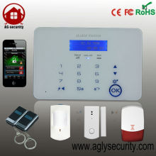 GSM/PSTN auto switch touch alarm system with Intelligent home detectors