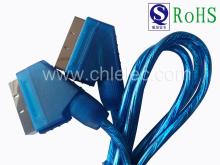 100% Tested 21p Scart Plug to Scart Plug Scart Cable (SY087)