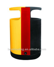 Eco-friendly fancy outdoor colored waste containers