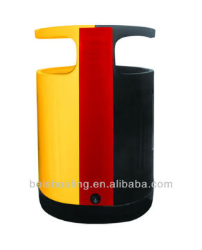 Eco-friendly fancy outdoor colored waste containers