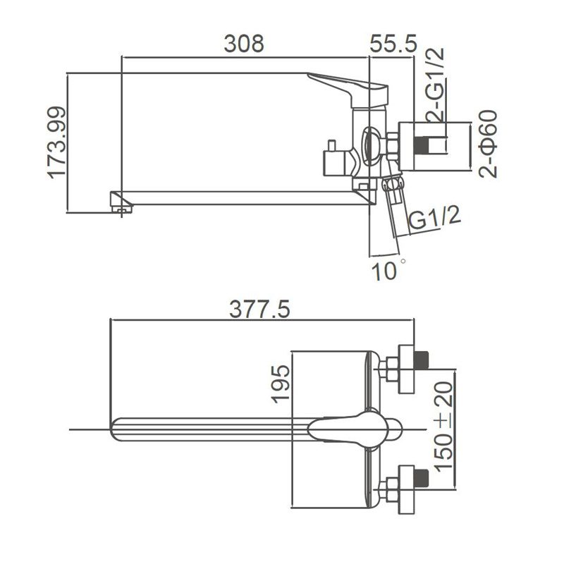 Long Spout Mixer Tap