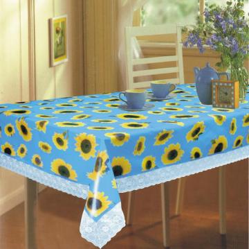 Vinyl Table Covers with Lace Edge