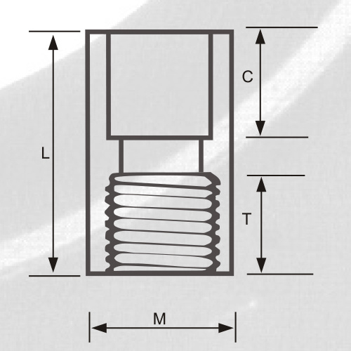 Adaptador hembra ASTM SCH80 CPVC Color gris oscuro