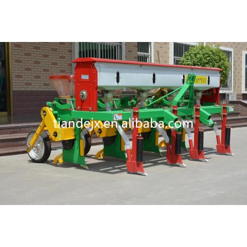 Tractor corn planter with fertilizer