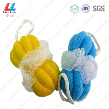 Two balls mesh bath belt item