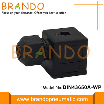 DIN43650 Bir Solenoid Valf Tapası Soket Konnektörü