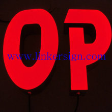 resin 3d channel letters / stainless steel letter sign / advertising sign