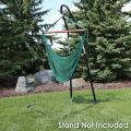 Green Rope Hanging Swing Caribbean chair for garden