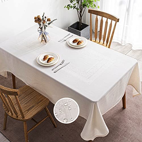 white flower tablecloth4