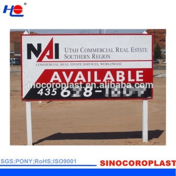 PP Hollow Printed Advertising Signs Board