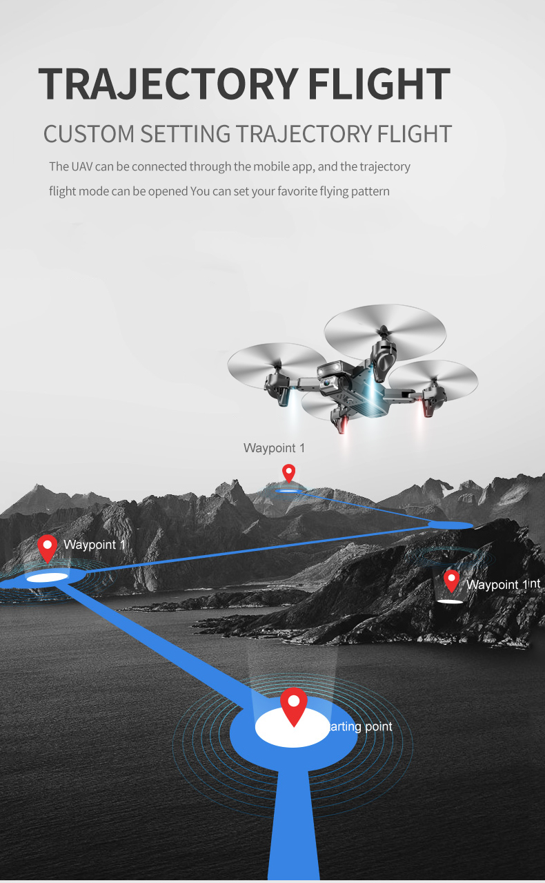 2020 new item CSJ S173 2.4G Wifi FPV Foldable Professional quadcopter drone 12mins flight With Camera Height Hold Mode