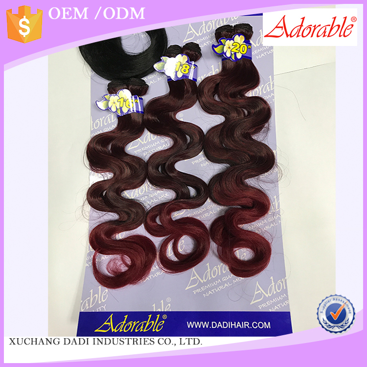 Brazilian Body Wave 6pcs black elegant synthetic hair weave japanese synthetic hair