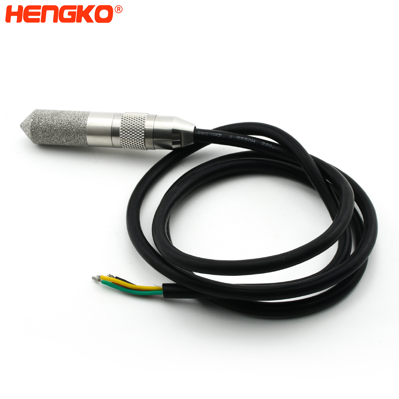 Sintered stainless steel weatherproof wireless soil moisture meter temperature and humidity sensor probe filter housing