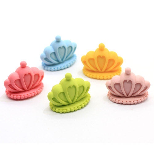 3D Mini Queen Tiara Kronenharz Miniaturen für Kinder DIY Craft Scrapbook Haarschleife Center Dekoration