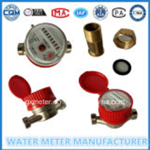 Single nozzle water meter