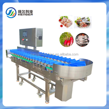 Automatic Conveyor Weight Grading Sorting Machine for Chicken, Fish, and Fruits
