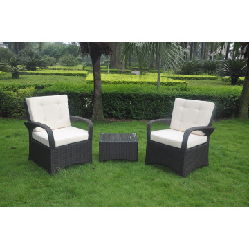 Outdoor Wicker Patio Cube 3-częściowy zestaw ogrodowy