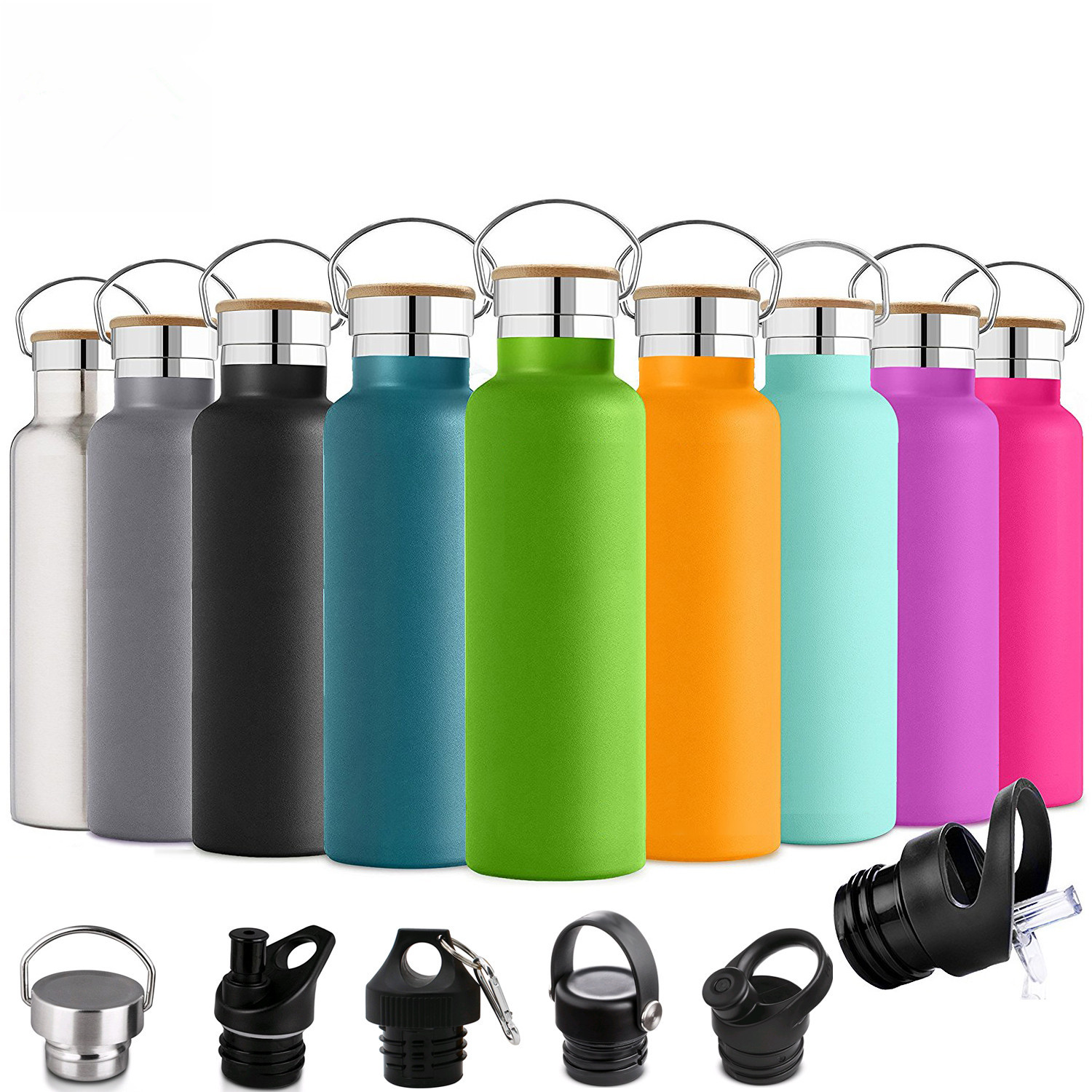 Portable Multi-functional Lid Kettle Vacuum Rotary Cup Thermos Flask Double Wall Stainless Steel Vacuum Flasks & Thermoses 50