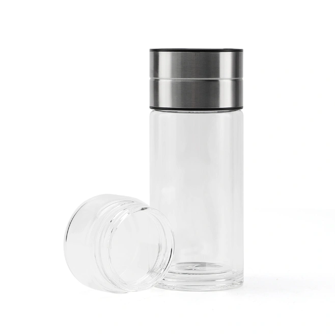 Wholesale Good Quality Unbreakable Transparent Borosilicate Glass Water Bottle with Lid