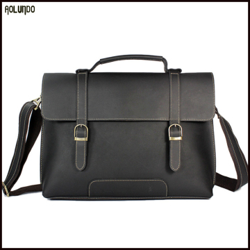 Wholesale new top selling genuine leather handbag messenger bag for man