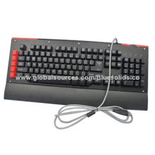 2014 New Programming Backlit Gaming Keyboard with 5 Custom Keys and 26 Anti-ghost Keys