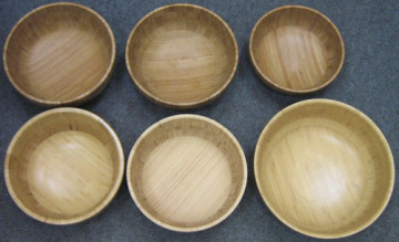 bamboo bowl set, bamboo dinnerware