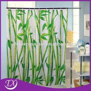Fabric Custom Print Bamboo Textile Shower Curtains