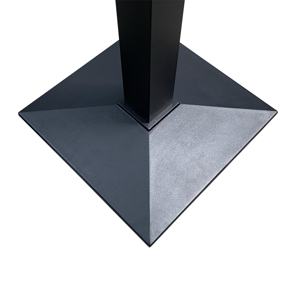 Vendite dirette 450x450xh720mm Base tavolo in ghisa con pendenza