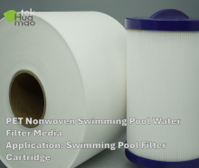 PET Nonwoven Swimming Pool Filter Cartridge Media Cloth