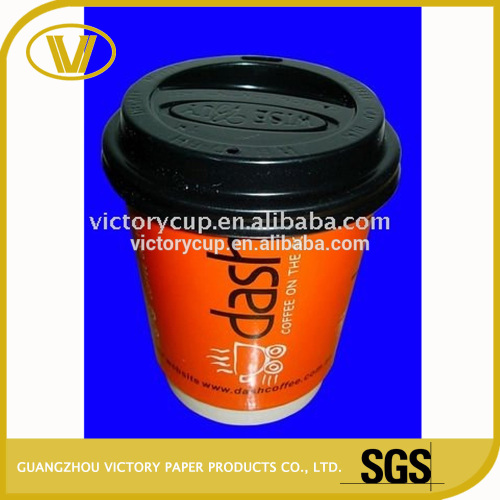 SGS Certification double wall disposable paper coffee cup with printing