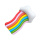 Custom Rainbow Swimming Pool Mattress Beach Floats