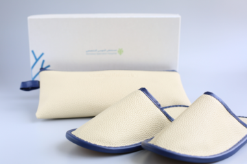 High-end light luxury hotel home hopital slippers set