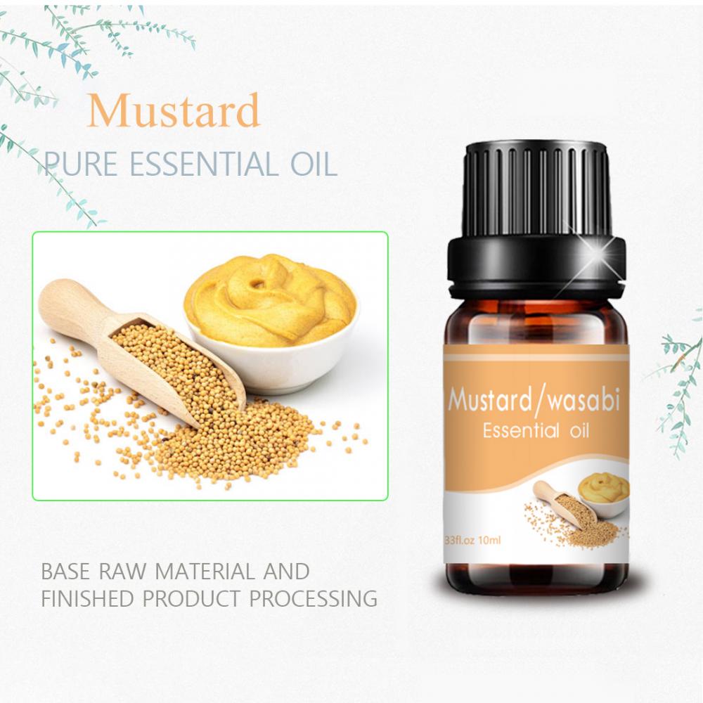 bulk private label 10ml mustard oil wasabi essential oil
