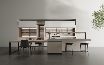 Smart Modular Kitchen System with Gesture Control