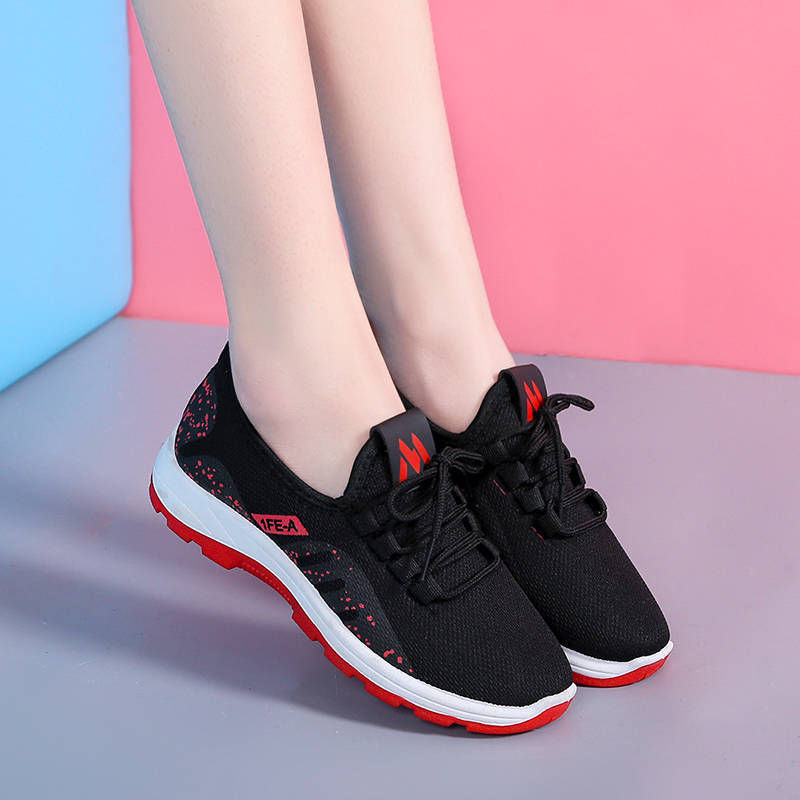 Fashion women's fashion running footwear sports shoes plus film women's cloth face Korean leisure running shoes