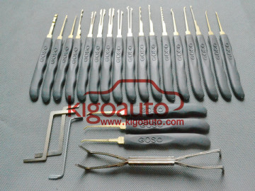 Lockpick set 20 kits with fur tool bag100% Genuine locksmith tool.