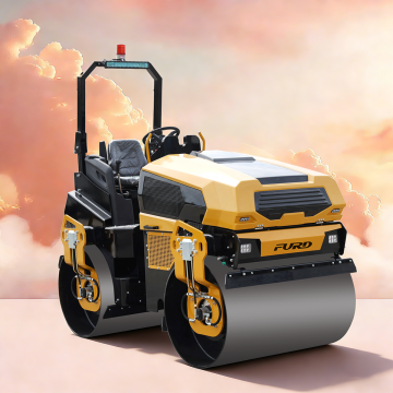 Full Hydraulic Double Vibration Roller Diesel or Gasoline Roller Double Wheel Drive Roller