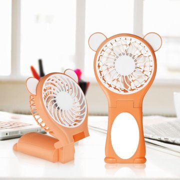 Handheld Table Foldable Mirror Cute Mini Fan