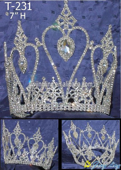 Small Rhinestone Crystal Pageant Crowns